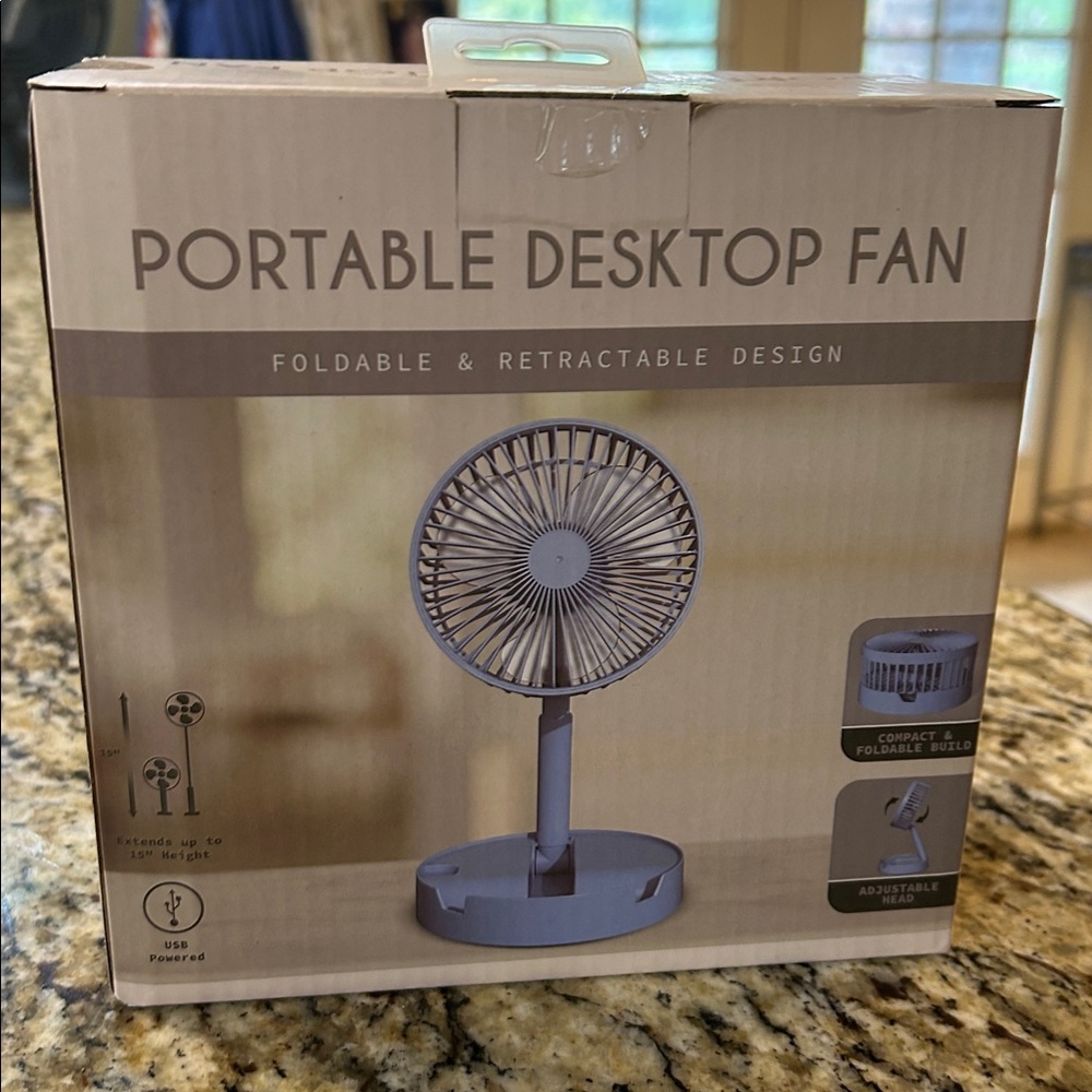 Portable Desktop Fan with Foldable Design - Picture 4 of 13